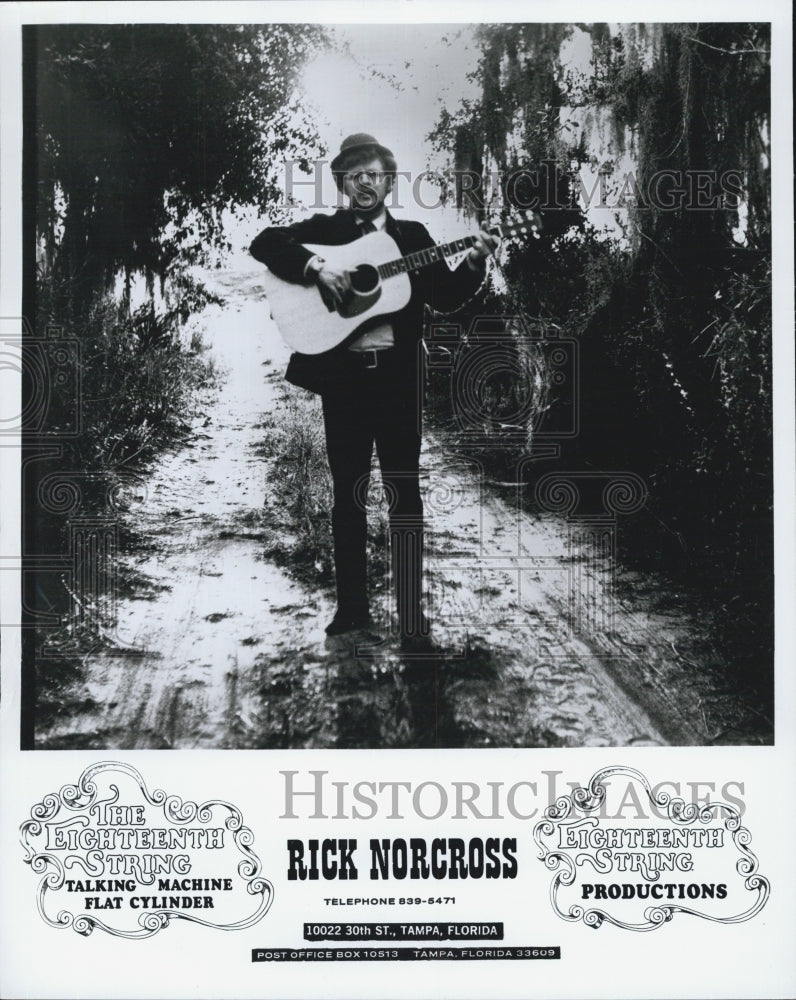1968 Rick Norcross "Eighteenth String" Talking Machine Flat Cylinder - Historic Images