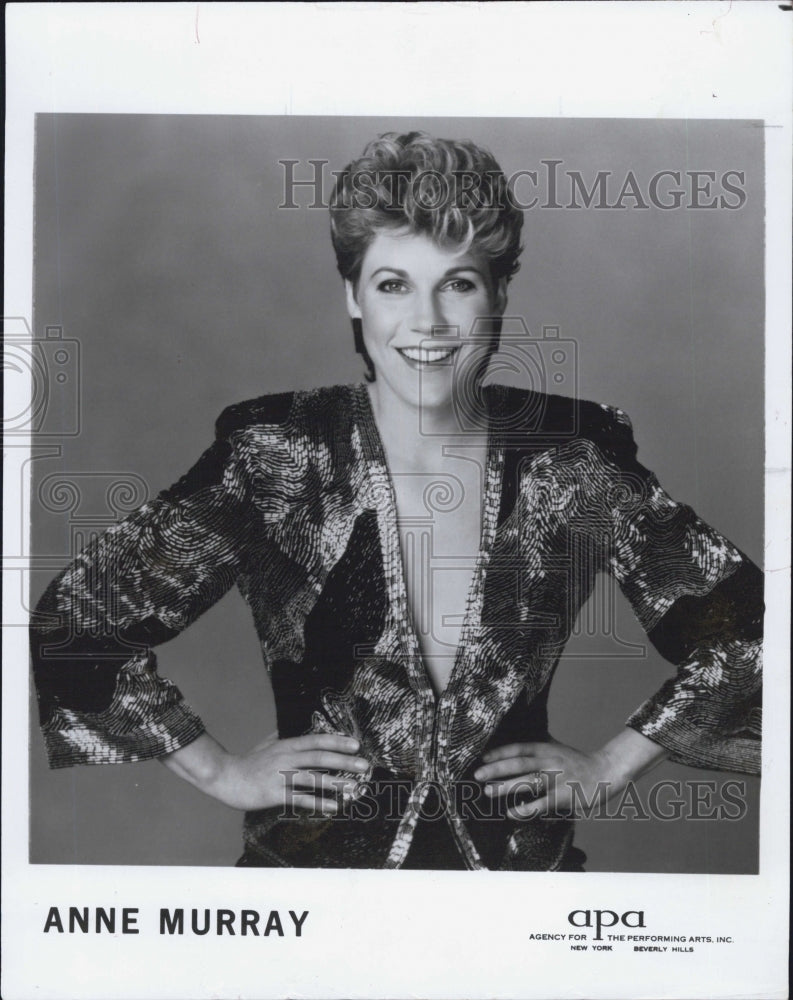 1985 Press Photo Singer Anne Murray - Historic Images