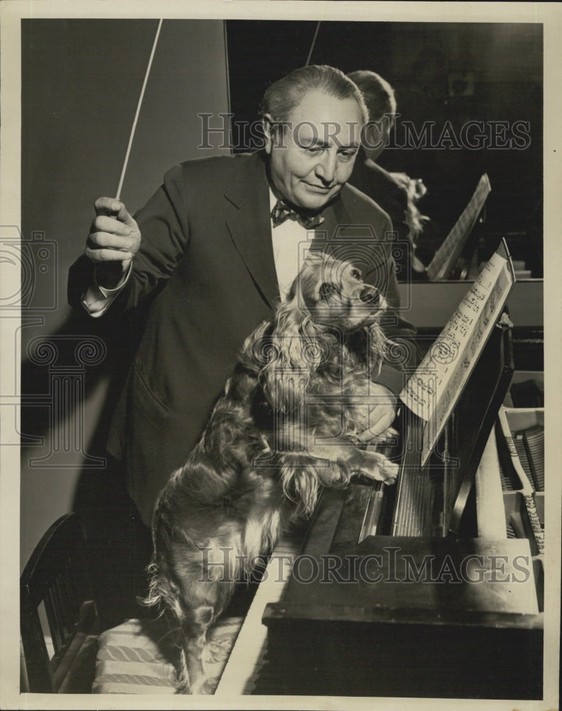 Press Photo Mishel Piastro/Conductor/Cocker Spaniel - Historic Images