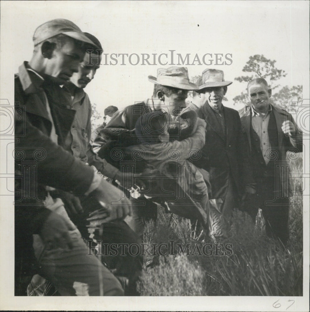 1950 Deaf Boy, Georgie Hotalen, Found by Older Brother - Historic Images