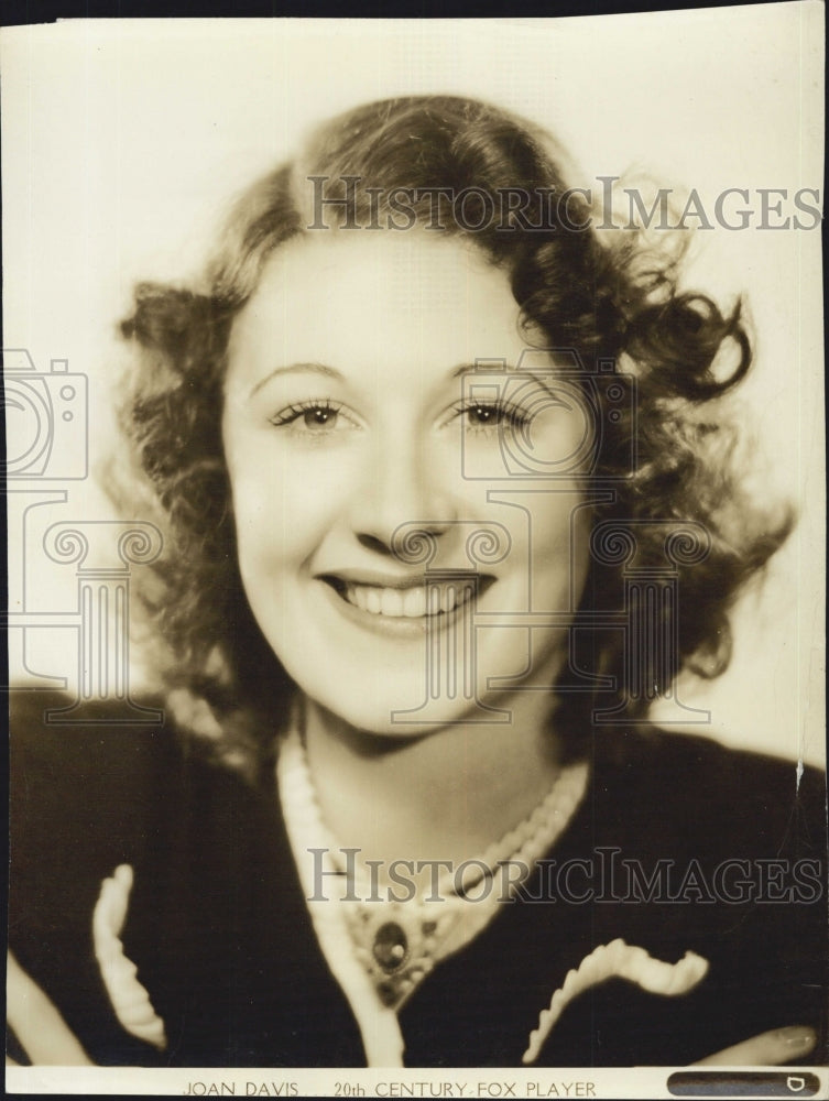 Press Photo American Comedic Actress Joan Davis - Historic Images