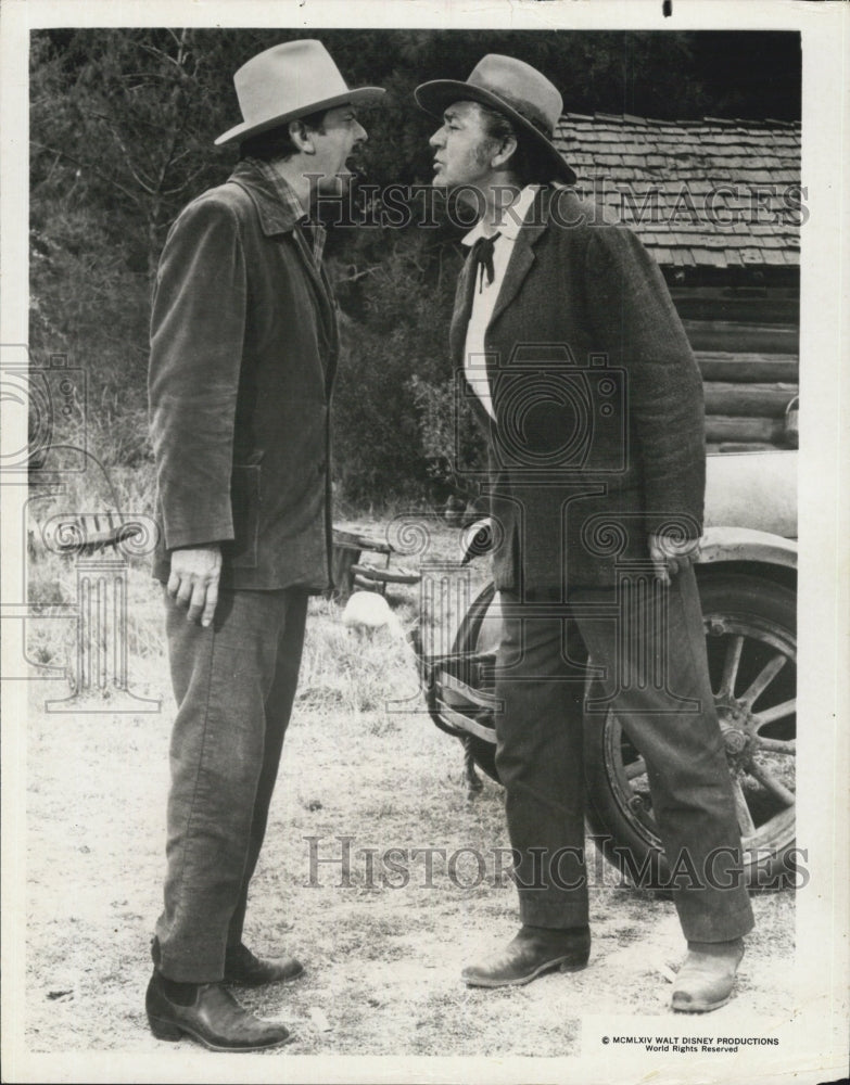 Press Photo John Carroll and Forrest Tucker in A Boy Called Nuthin - Historic Images