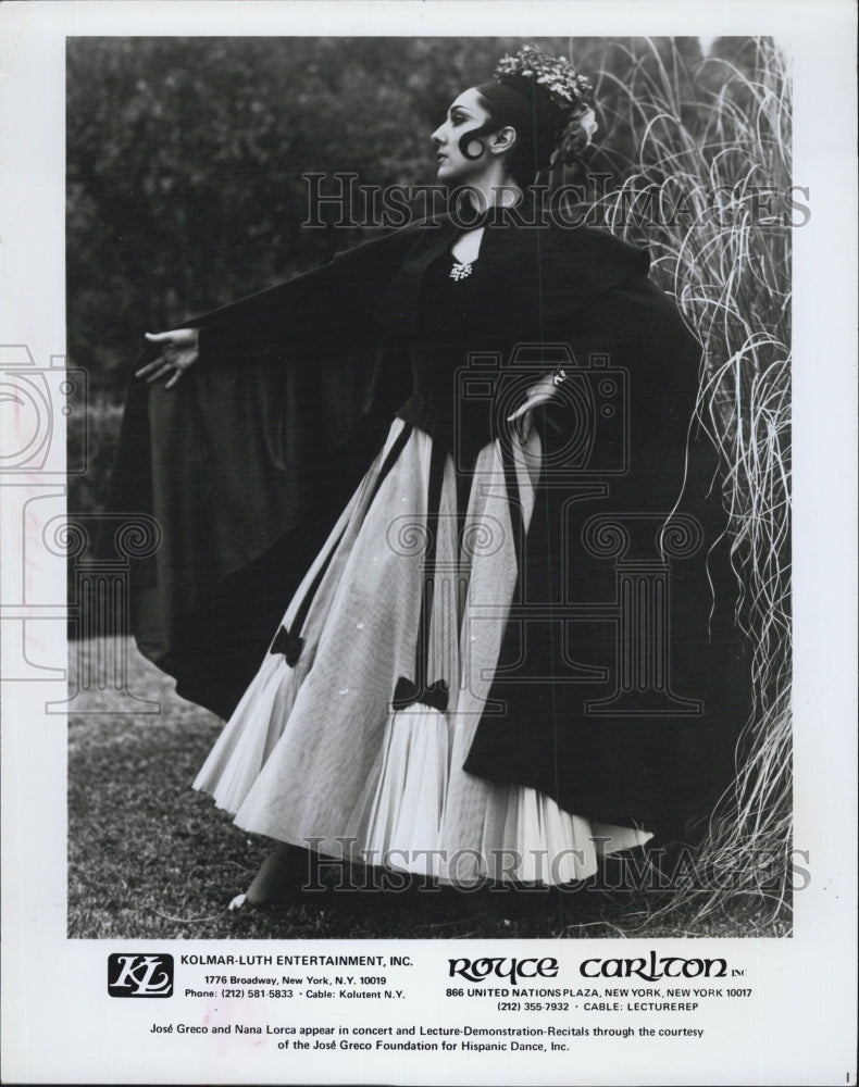 Press Photo Nana Lorca Dancer - Historic Images