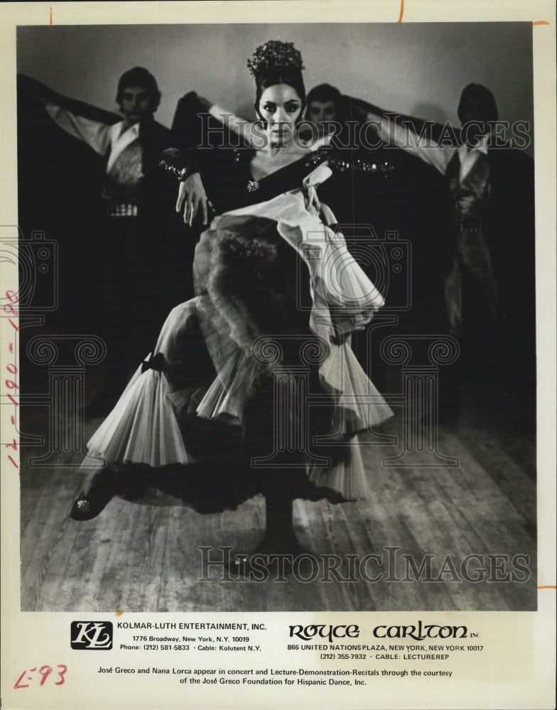 1973 Nana Lorca Dancer - Historic Images