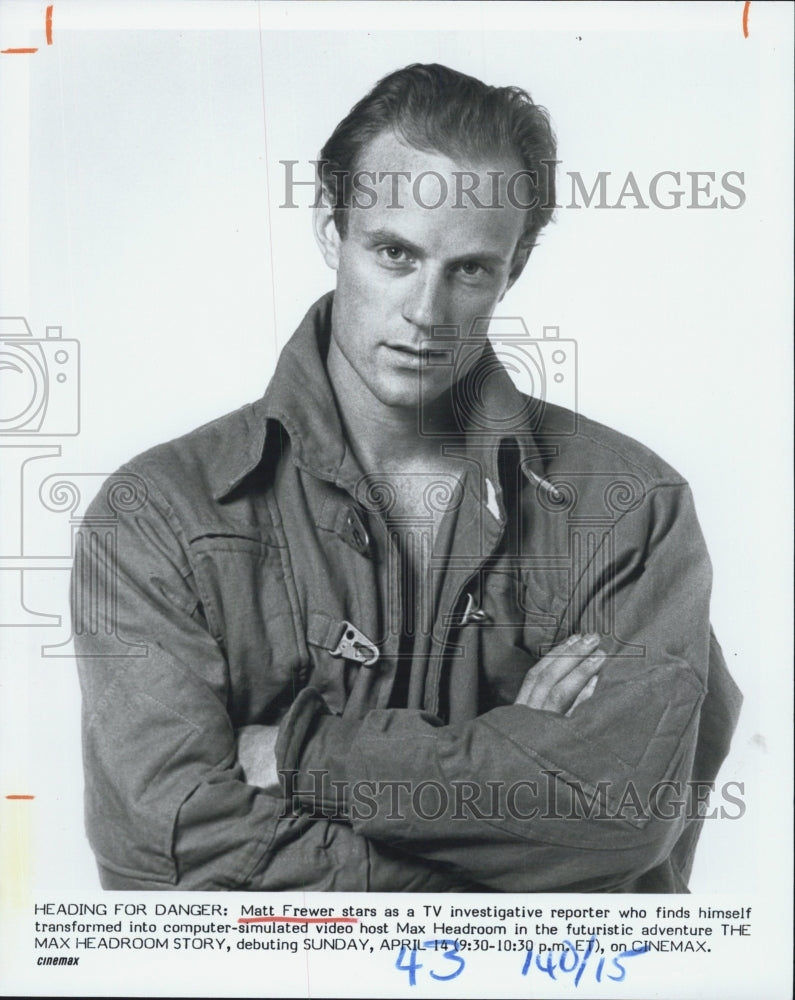 Press Photo Matt Frewer - Historic Images