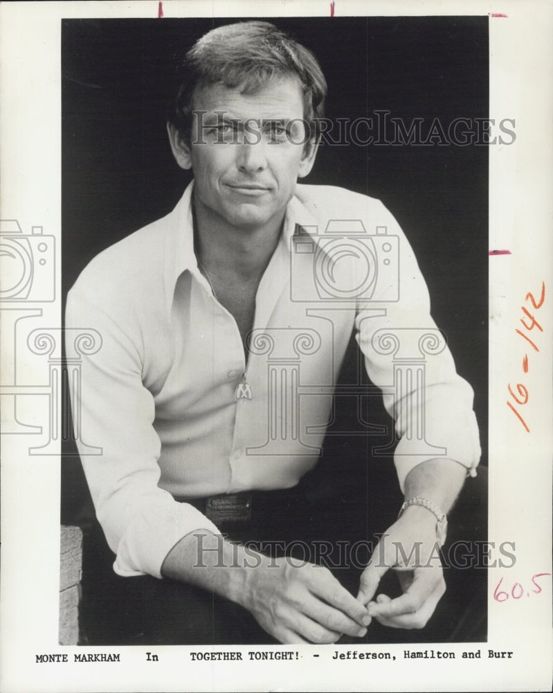 Press Photo Monte Markham in Together Tonight Actor - Historic Images