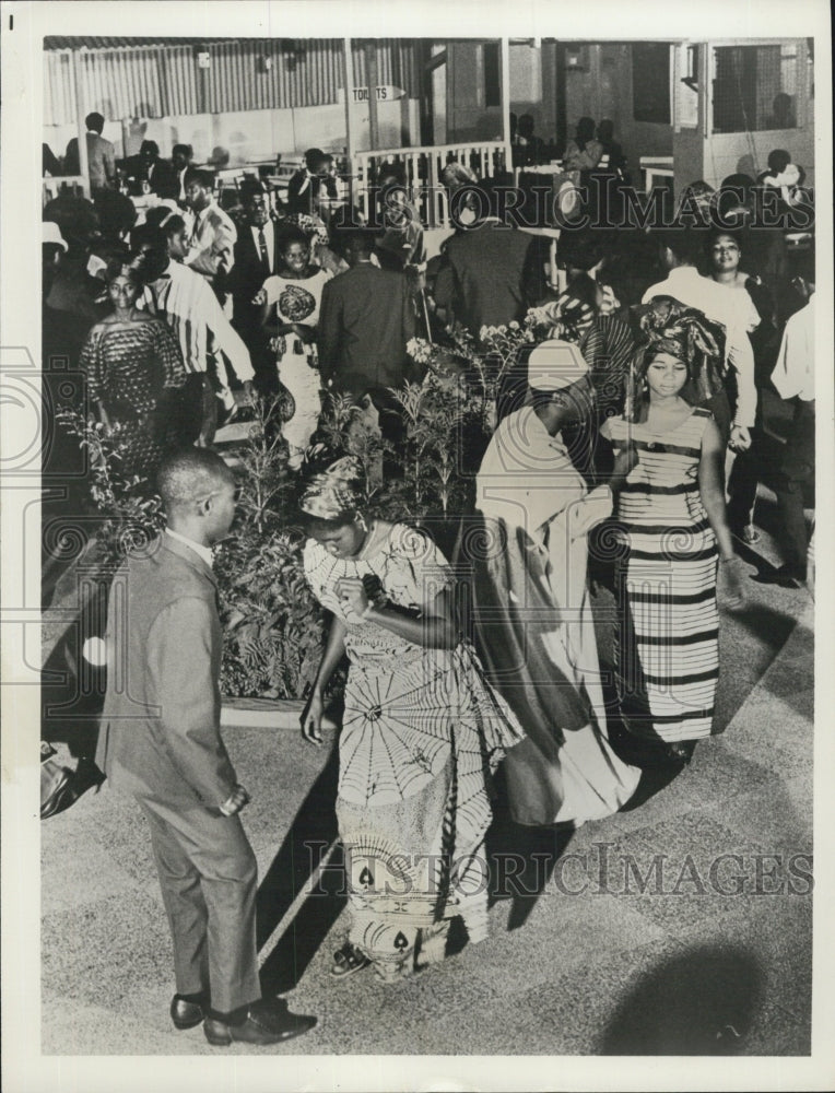 1967 Resident Walking Streets Ghana - Historic Images