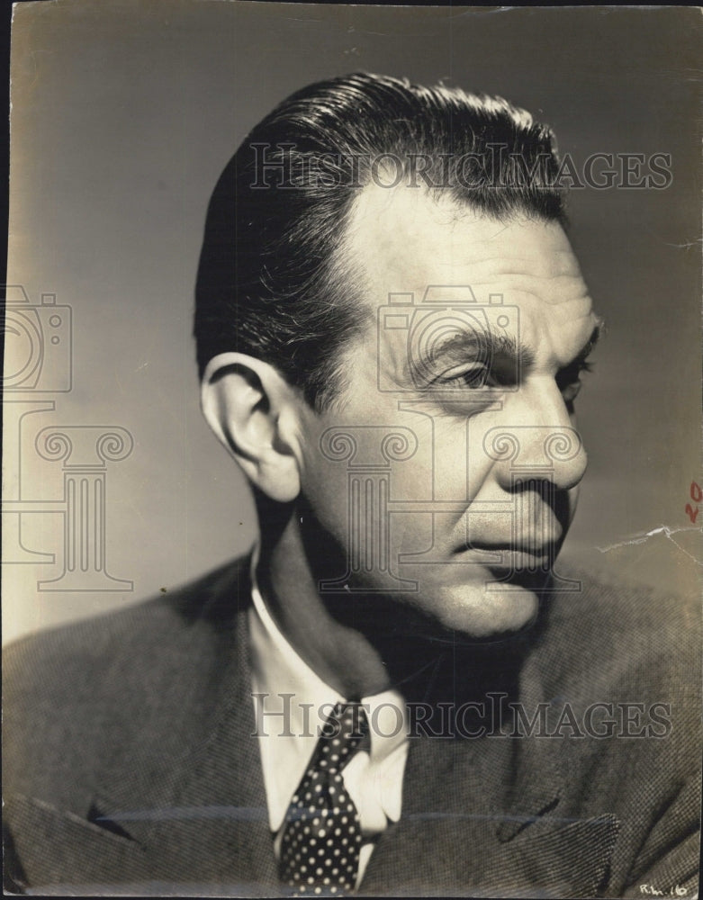 1942 Warner Brothers Actor Raymond Massey Portrait - Historic Images