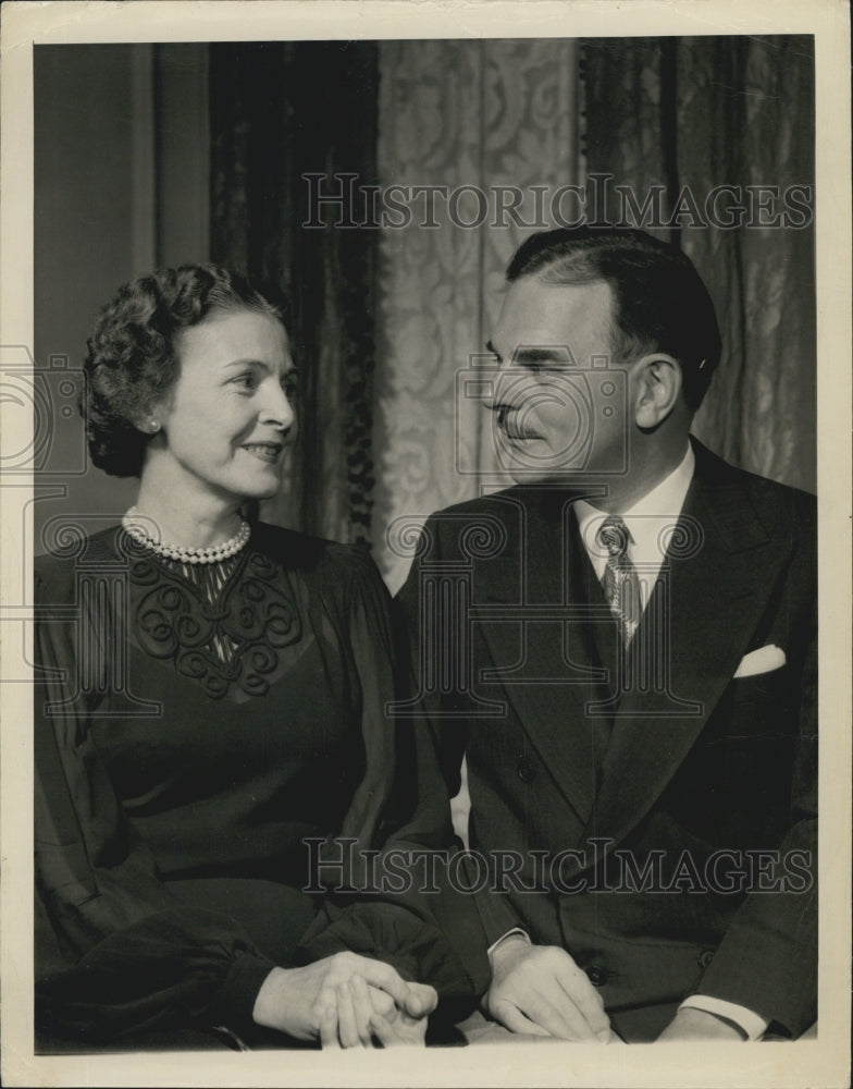 Press Photo Governor Thomas E. Dewey and wife - Historic Images