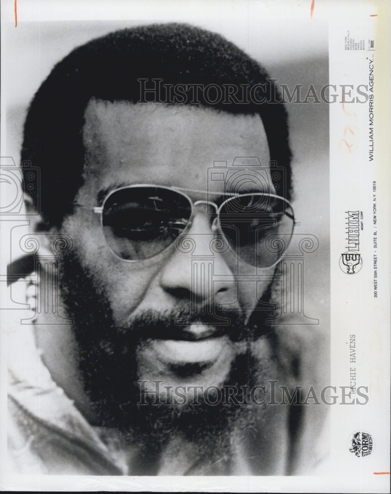 1974 Press Photo Richie Havens At Gardens - Historic Images
