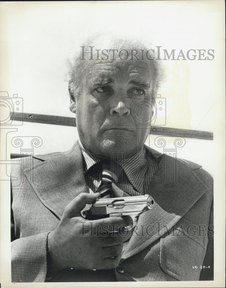 1975 Press Photo Patrick Magee in 'Lady Ice" - Historic Images