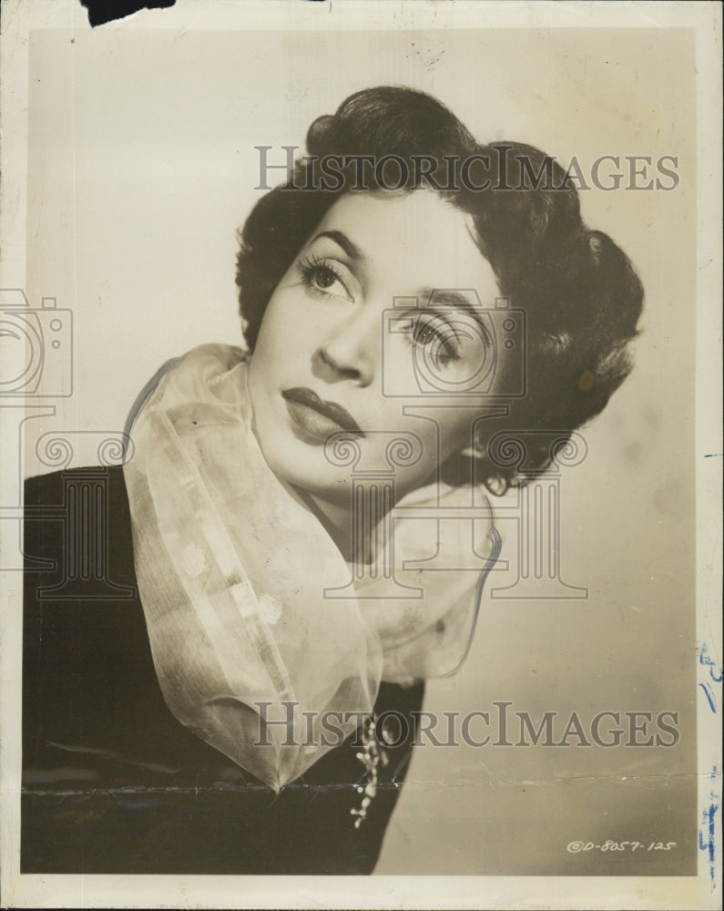 1954 Press Photo Lilli Palmer - Historic Images