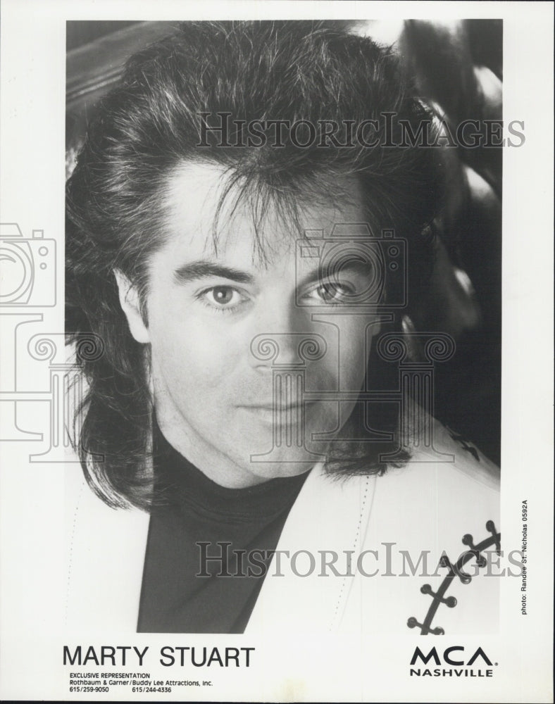 Press Photo Country Singer Songwriter Marty Stuart - Historic Images