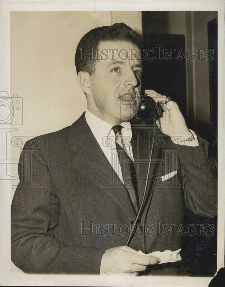 Press Photo Frank Handy son of the publisher of Ypsilanti Mich. Press. - Historic Images