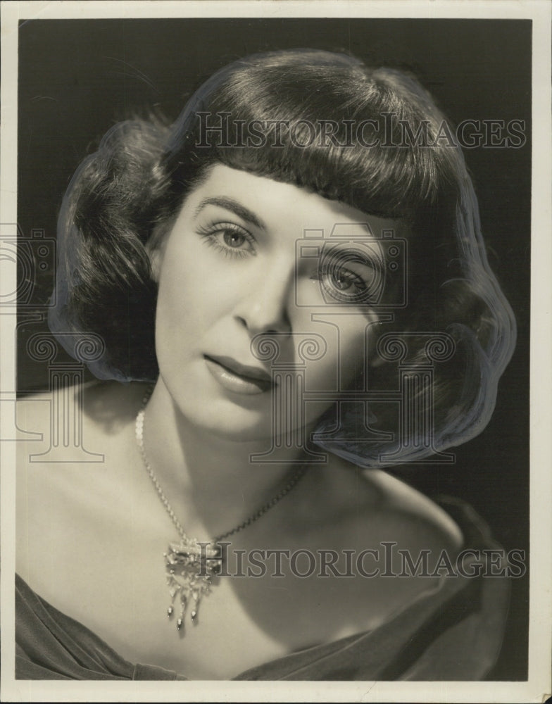 1945 Press Photo Miriam Wolfe Lets Pretend Actress Cast member - Historic Images