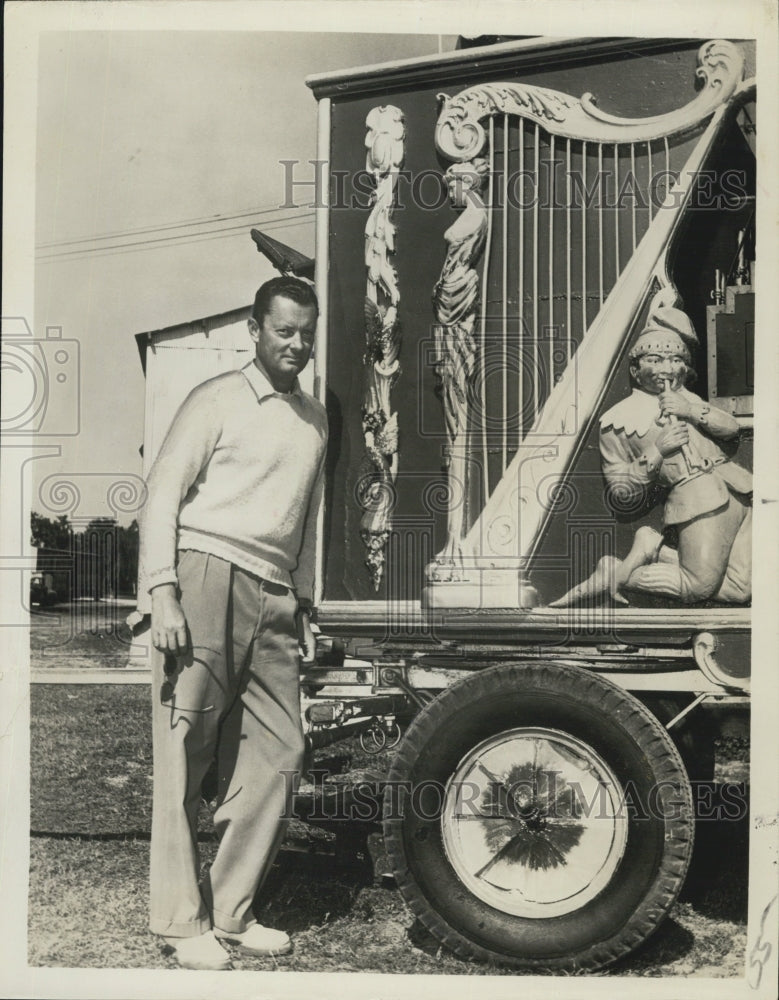 1950 Robert Lewis Taylor Well Known Author Ringling Bros Winter Qrtr - Historic Images