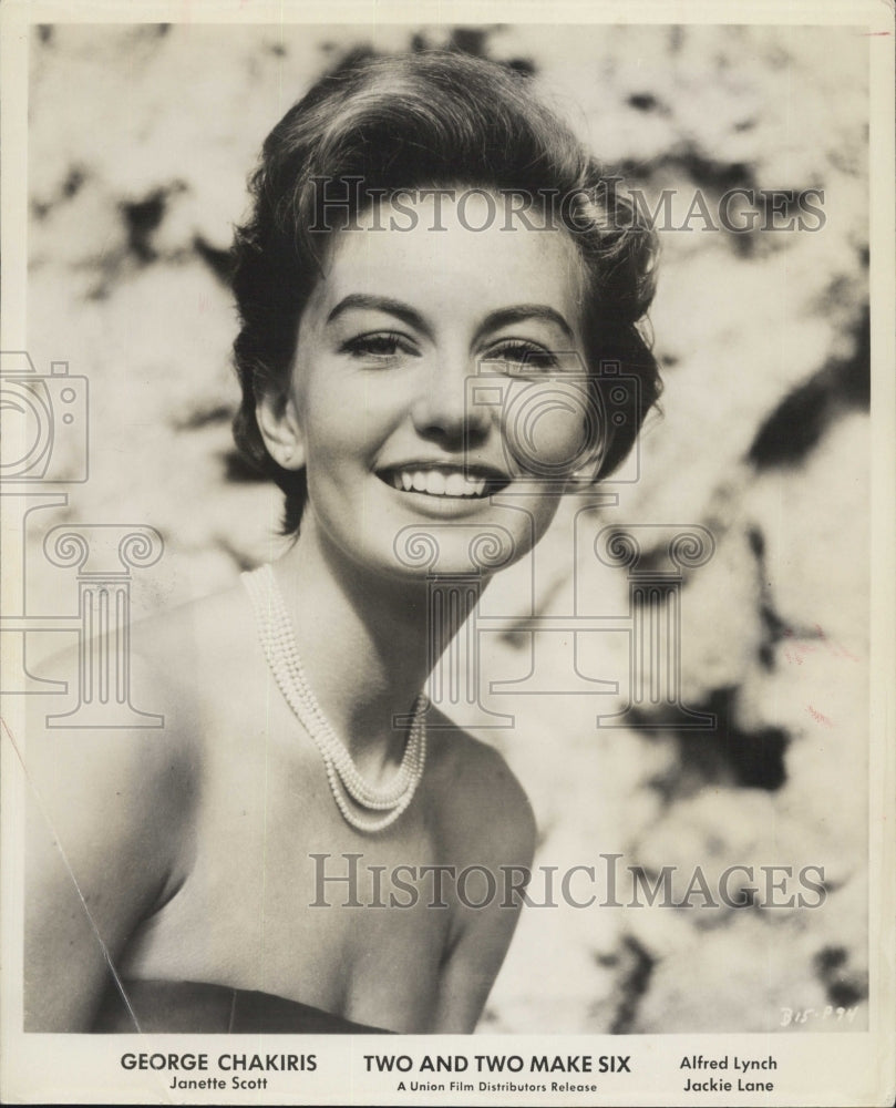 1975 Janette Scott Stars With George Chakiris-Two And Two Make Six - Historic Images