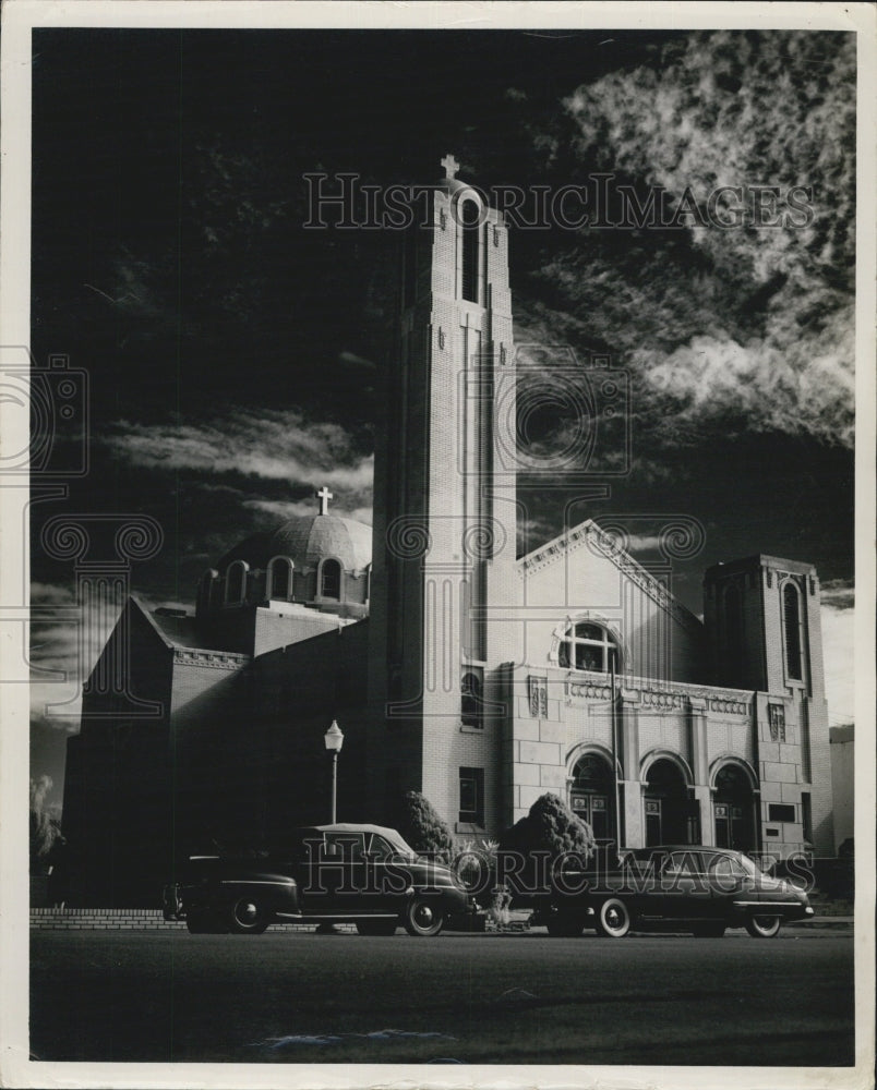 Press Photo Orthodox Greek Church in Tarpon Springs, Florida. - Historic Images