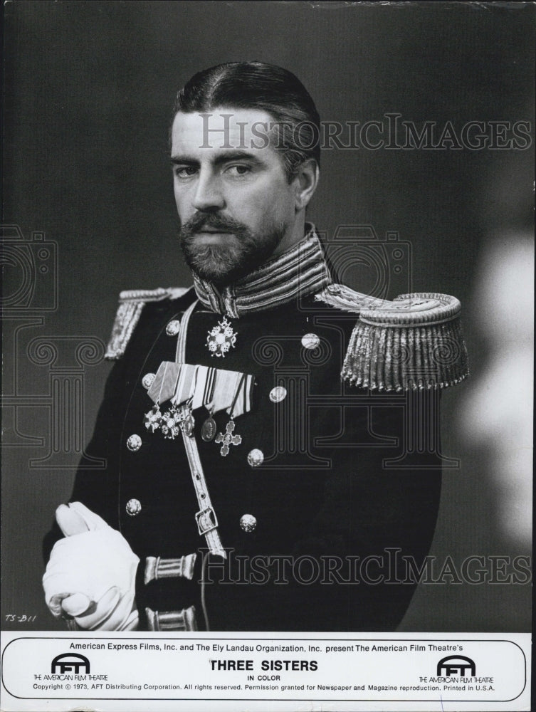 1974 Actor Alan Bates star as Col.Vershini in Three Sisters. - Historic Images