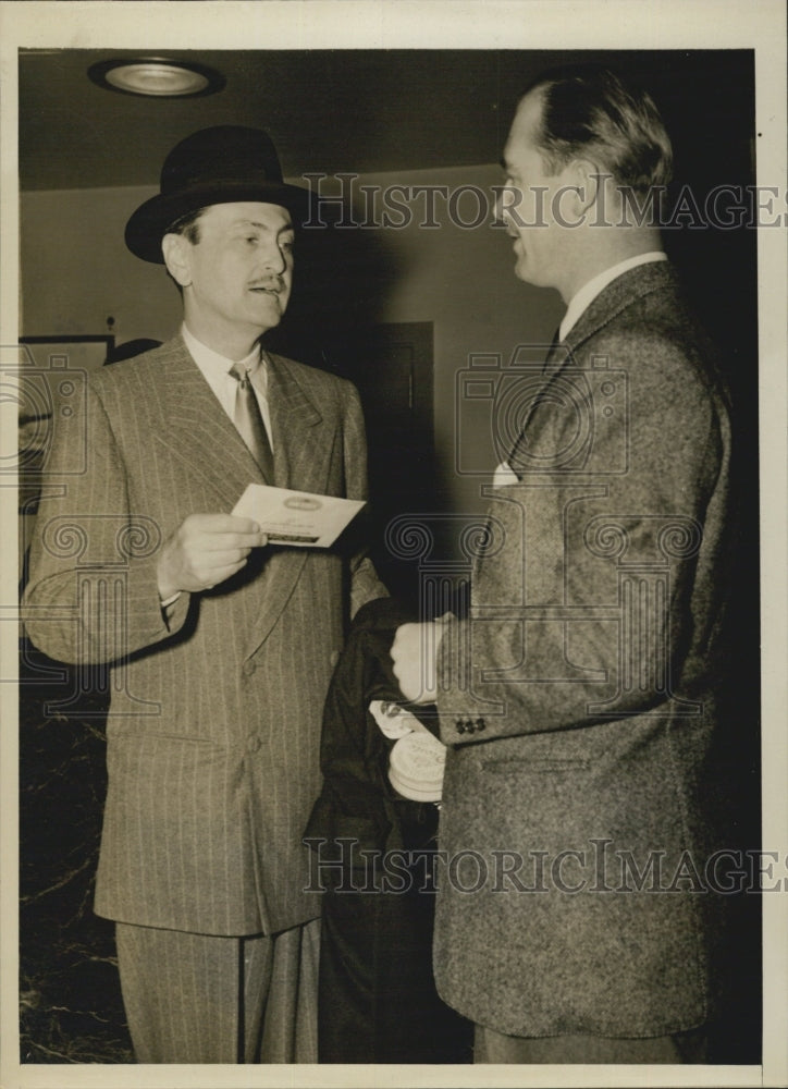 1940 Press Photo Alexander Kirk American Affairs Germany A.M. Horn embassy - Historic Images