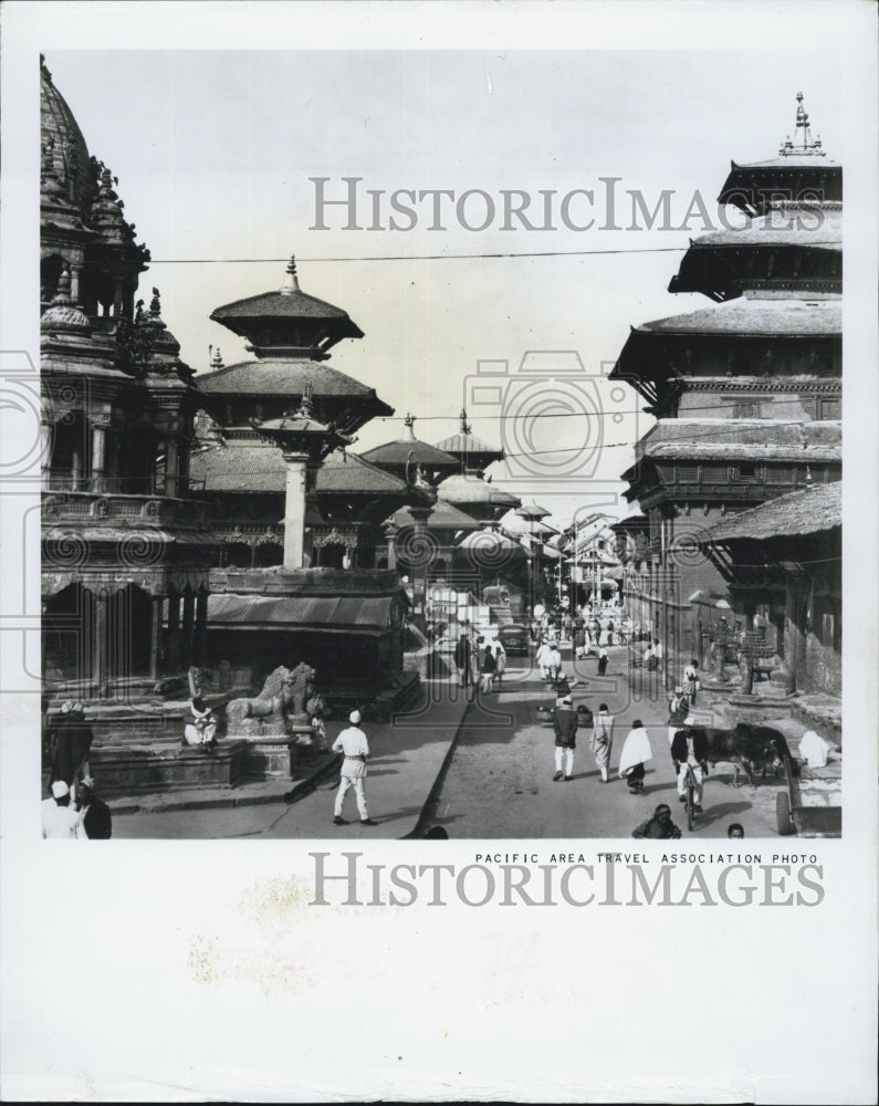1967 Press Photo Durbar Square Patan Nepal. - Historic Images