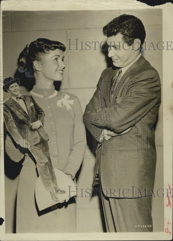 NONE Press Photo Actors Debbie Reynolds Eddie Fisher - Historic Images