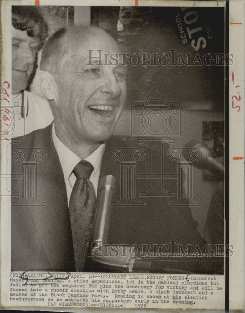 1973 John Reading incumbent mayor of Oakland, CA - Historic Images