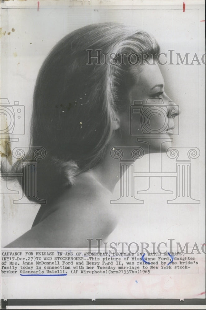1965 A picture of a woman, Anne Ford - Historic Images
