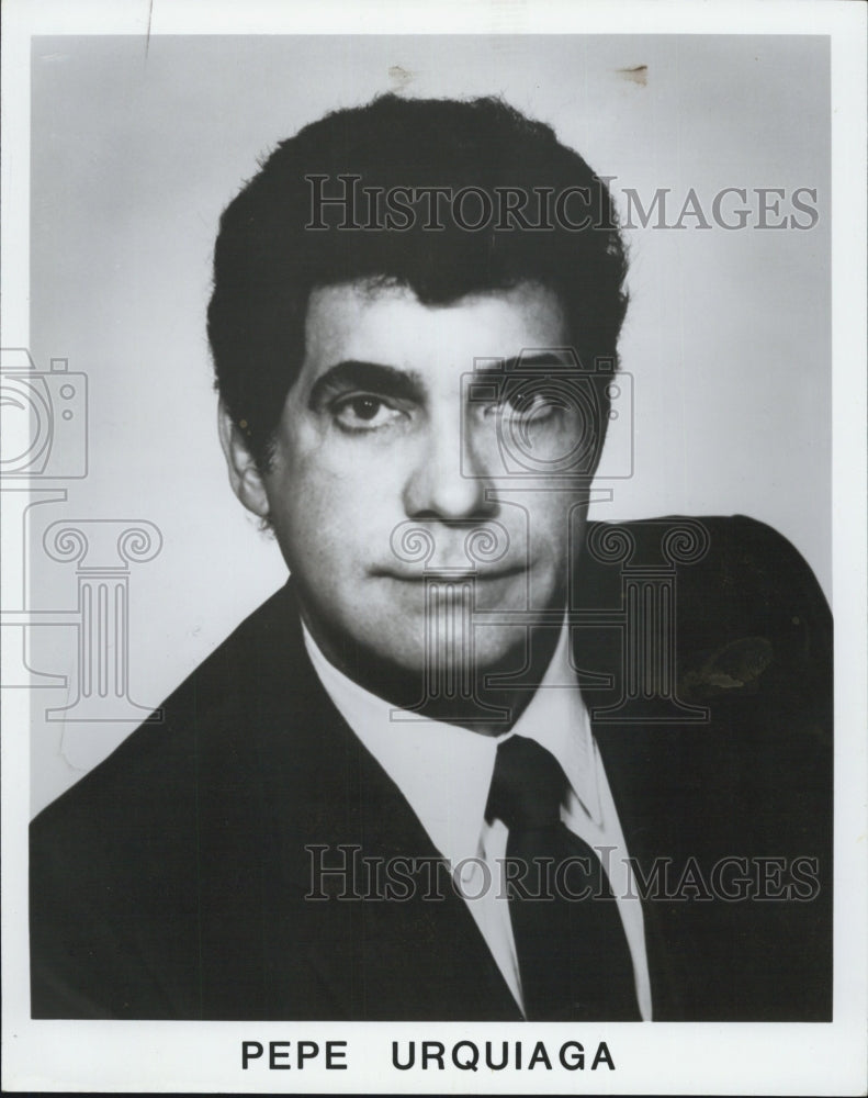 Press Photo Pepe Urquiaga Opera Singer For The Florida Lyric Opera - Historic Images