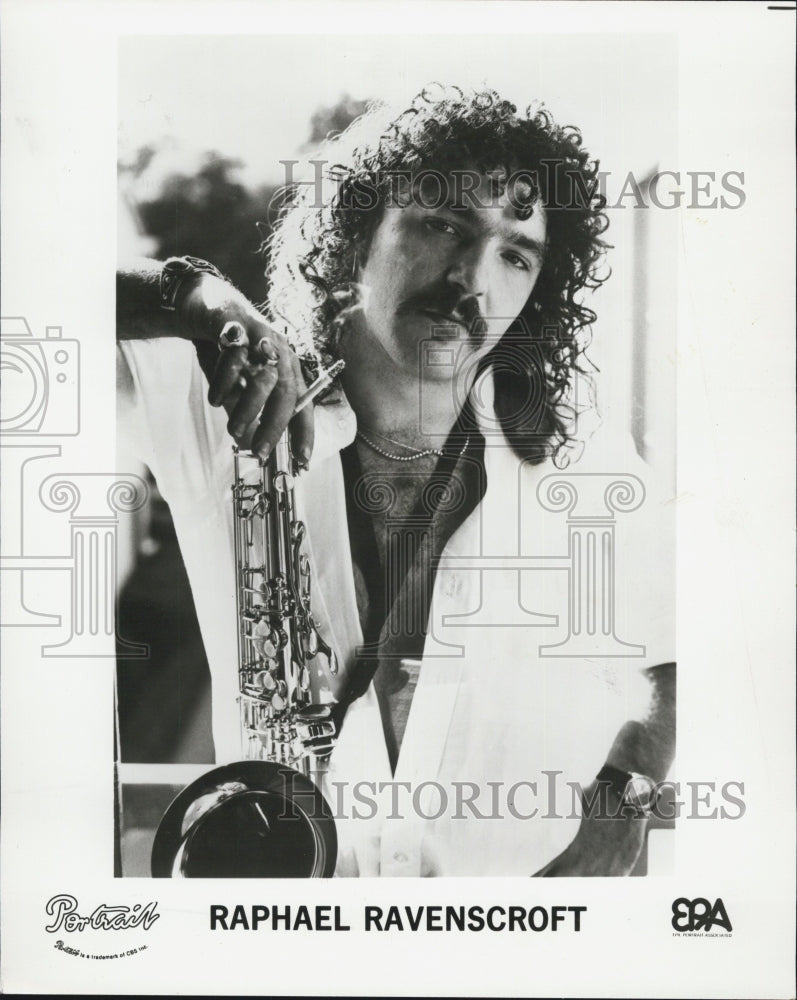 1979 Press Photo Raphael Ravenscroft the man in the picture - Historic Images