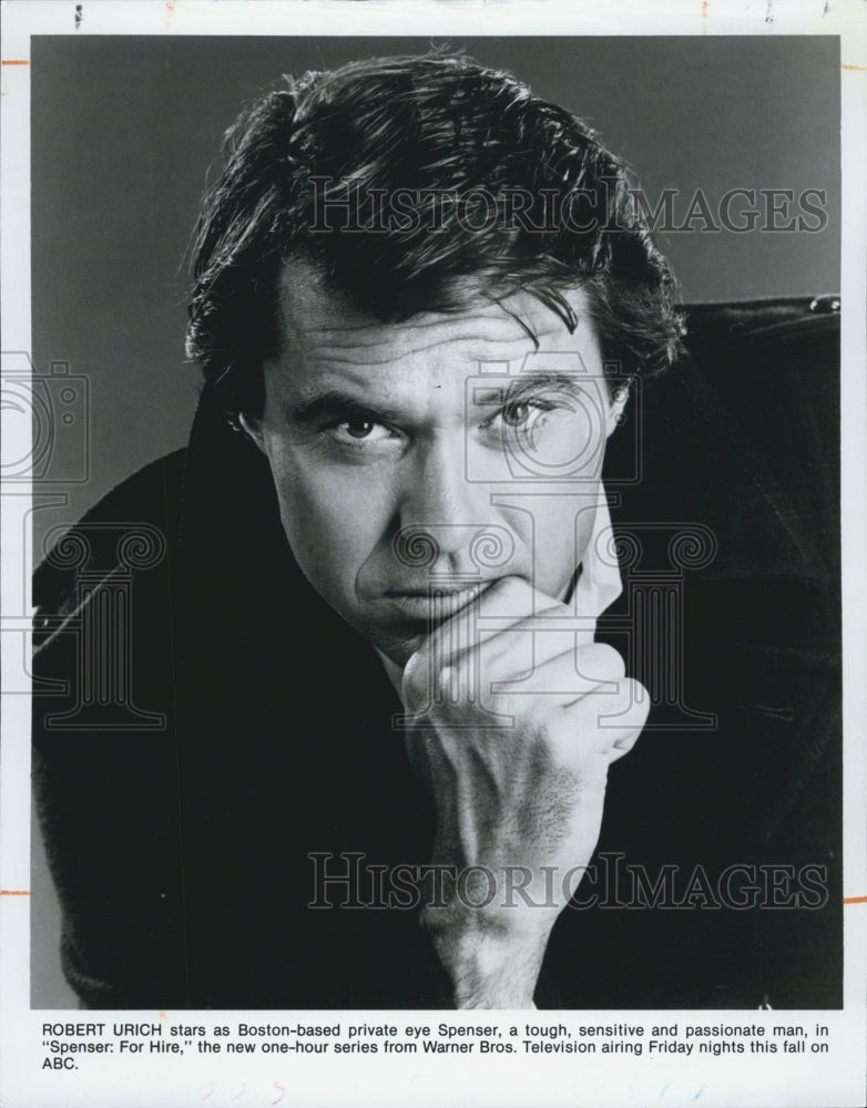 1985 Press Photo Robert Urich in "Spenser : For Hire" - Historic Images