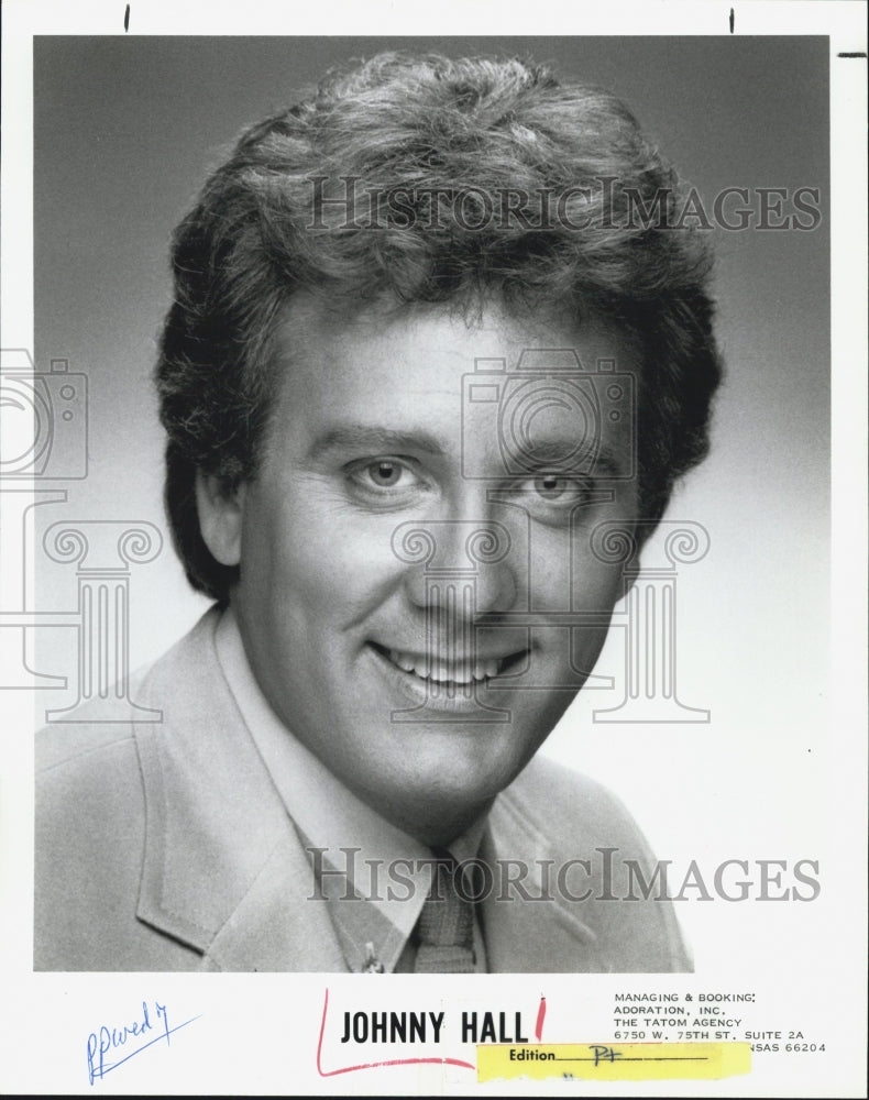 1988 Press Photo Johnny Hall Singer Musician - Historic Images