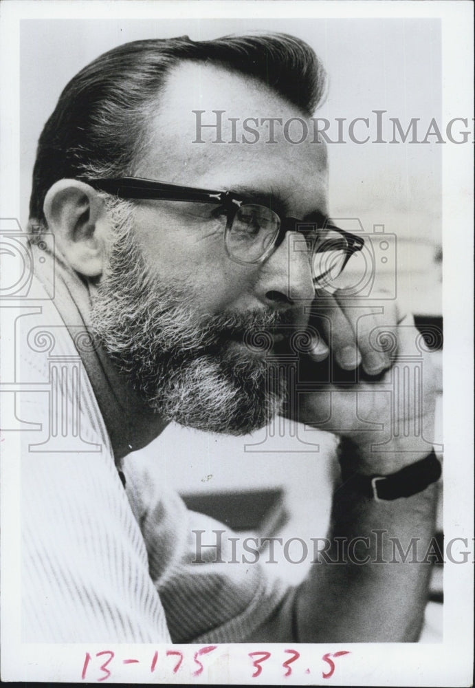 1971 Dr John E Hall associate professor or Archeology - Historic Images