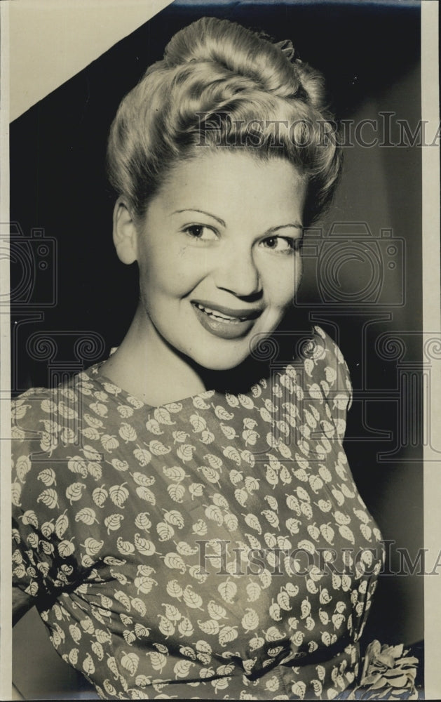 Press Photo Florence Halop actress model - Historic Images