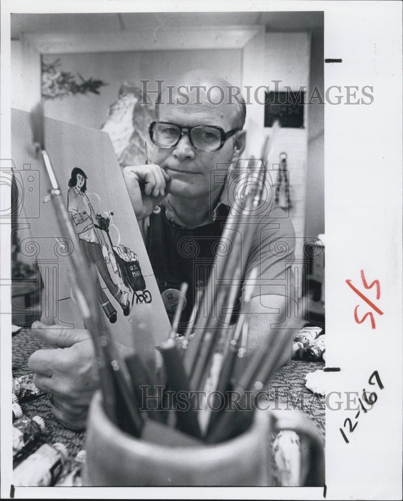 1980 Press Photo Leonard Hallen - Historic Images