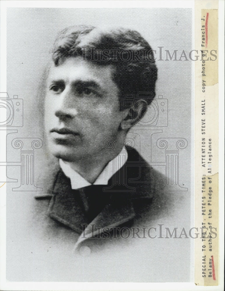 Press Photo Francis J. Belamy, author of the Pledge of Allegiance - Historic Images