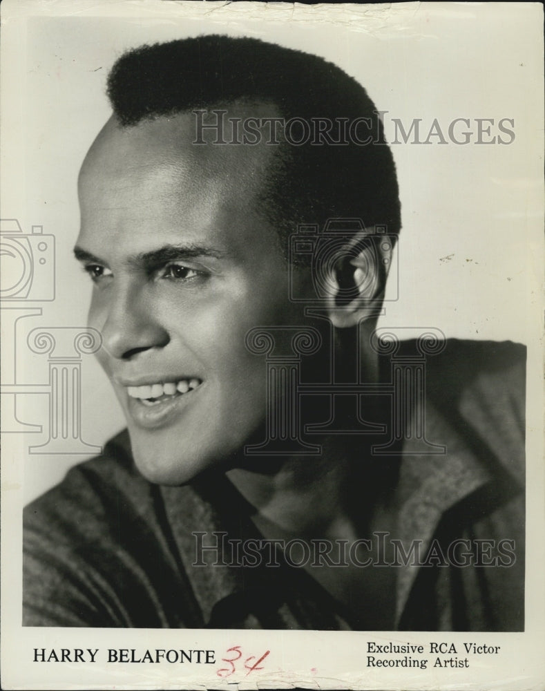 1965 Harry Belafonte Calypso And Folk Singer For RCA Victor Records - Historic Images