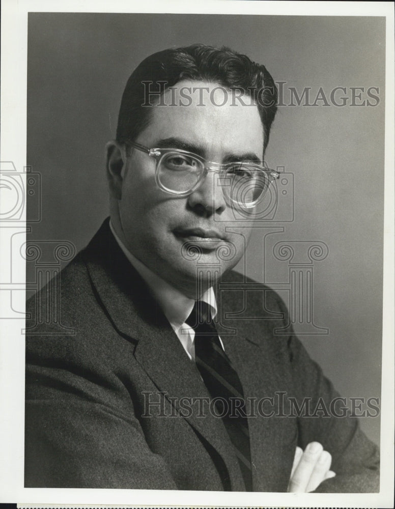 Press Photo Roger Hall manager of Philadelphia Orchestra Assoc. - Historic Images