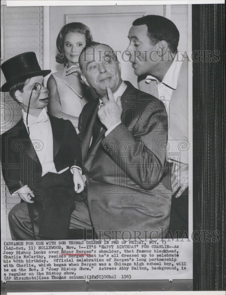 1963 Edgar Bergen and Charlie McCarthy - Historic Images