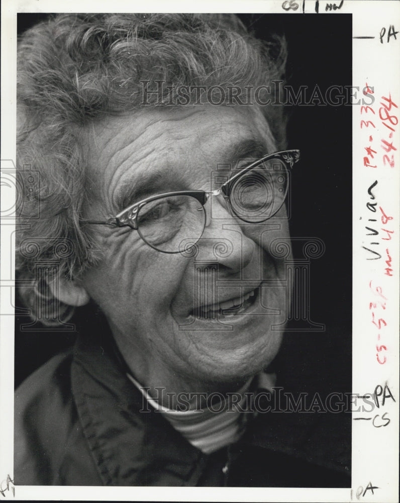 1981 Press Photo Vivian Beecher - Historic Images