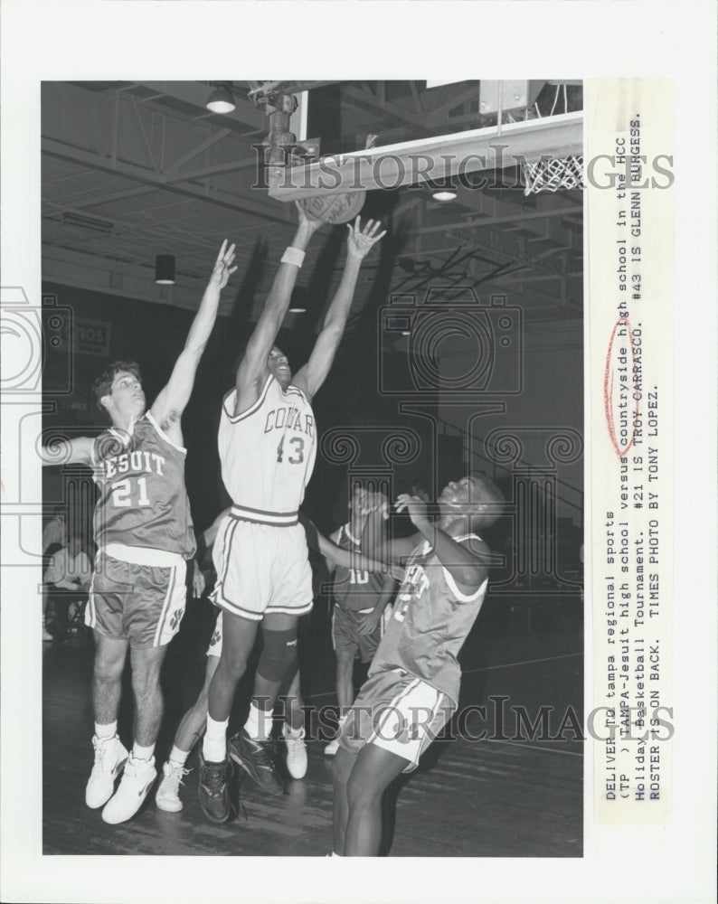 1991 Press Photo Troy Carasco and Glenn Burgess - Historic Images