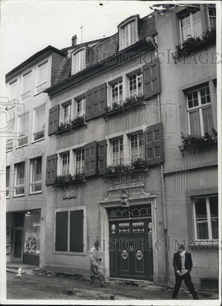 1969 Birthplace of Beethoven (with ground floor shutters closed) - Historic Images