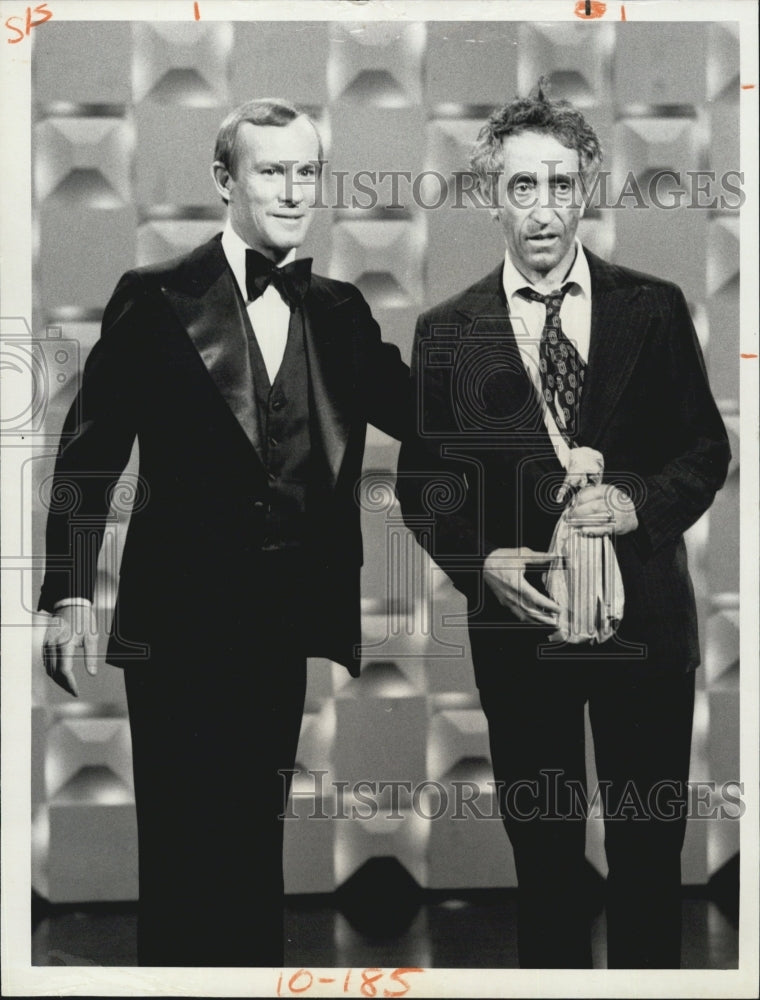 1975 Tommy Somthers and Pat Paulsen on the &quot;Smothers Brothers Show&quot; - Historic Images