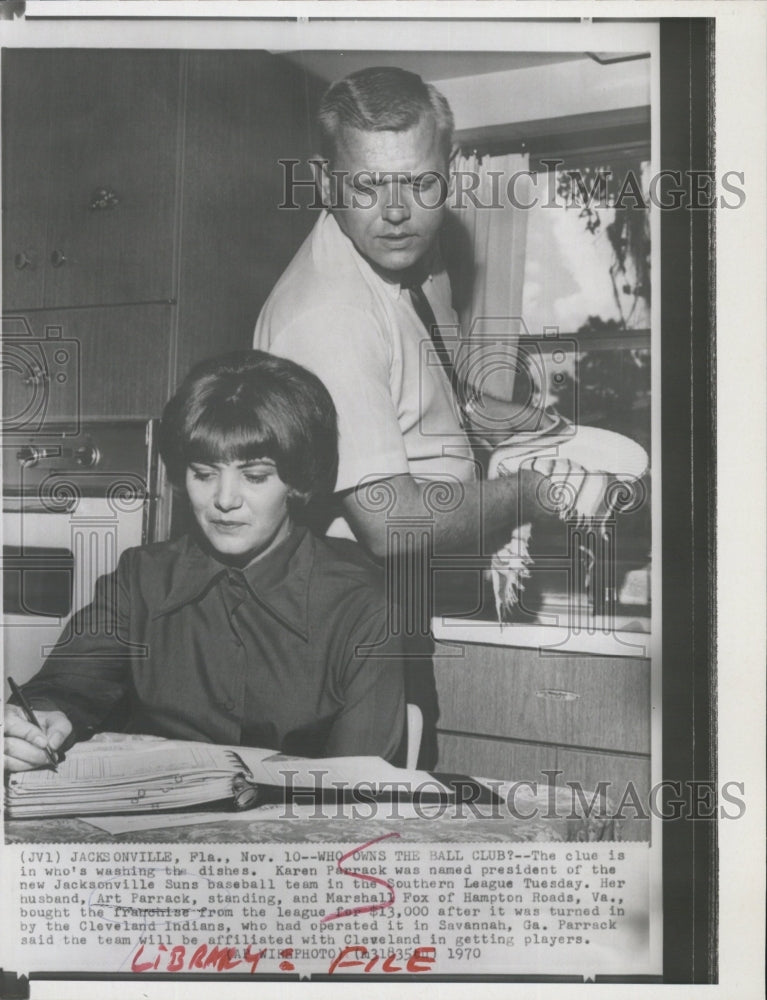 1970 Art Parrack and Marshall Fox bought the Jacksonville Suns - Historic Images