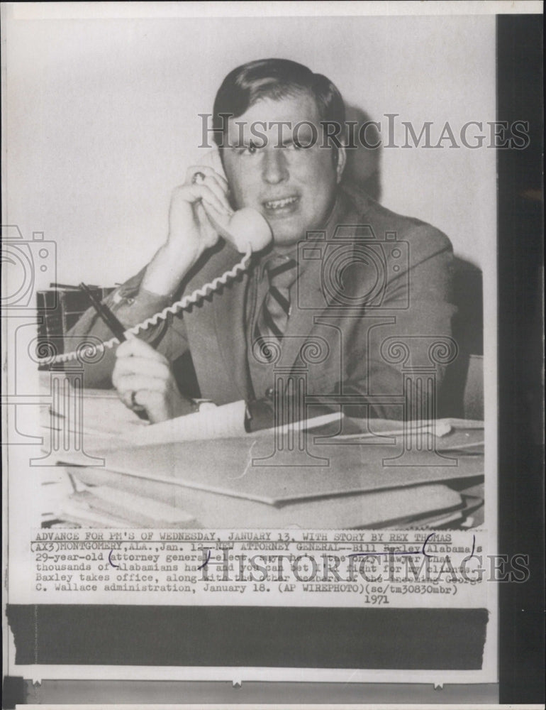 1971 Bill Baxley Attorney General. - Historic Images