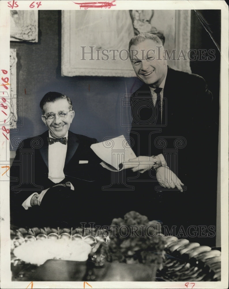 1960 Producer Dore Schary & Eddie Alber - Historic Images