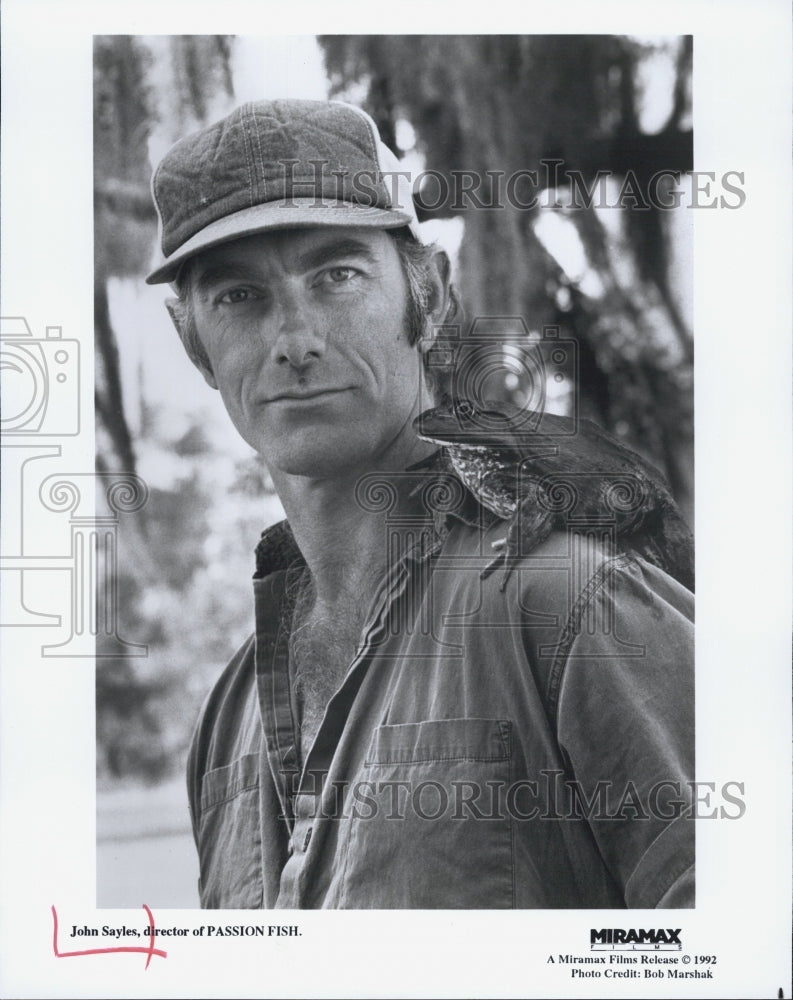1992 Press Photo John Sayles, Director of Passion Fish - Historic Images