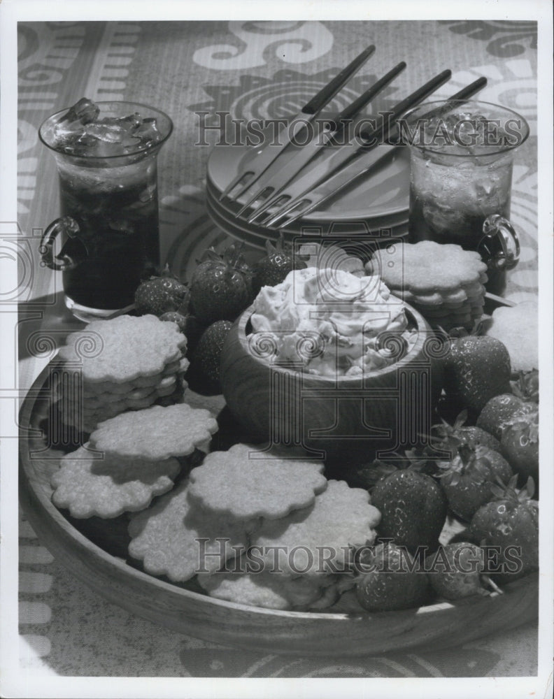 Press Photo Pictured are wafer cookies flavored with coffee liquer. - Historic Images