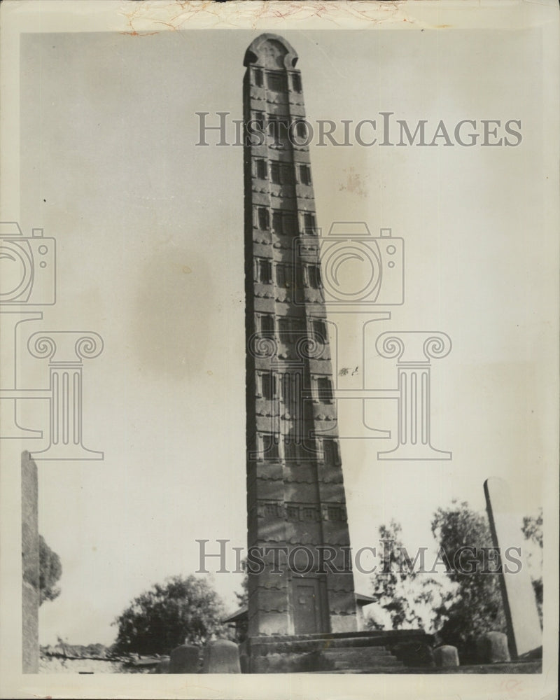 1964 Obelisk of Axum Ethiopian Monument - Historic Images