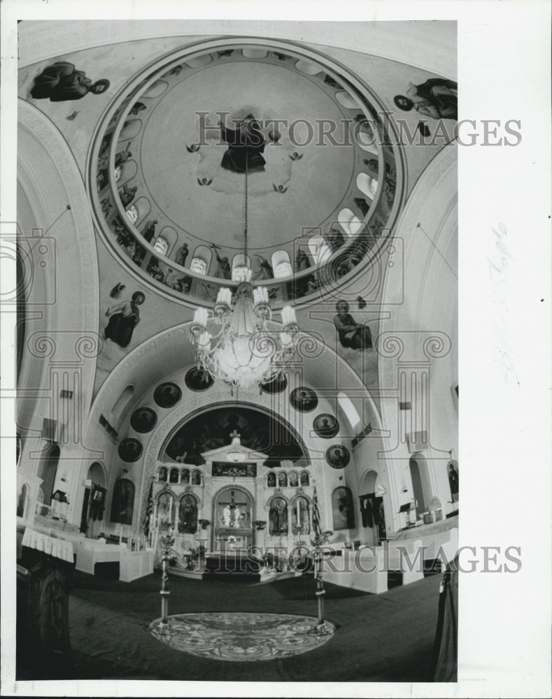 1991 Press Photo St. Nicholas Greek Orthodox Cathedral - Historic Images